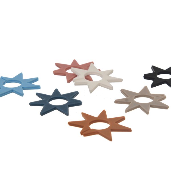 Rozlišovače na poháre hviezdy 8 ks